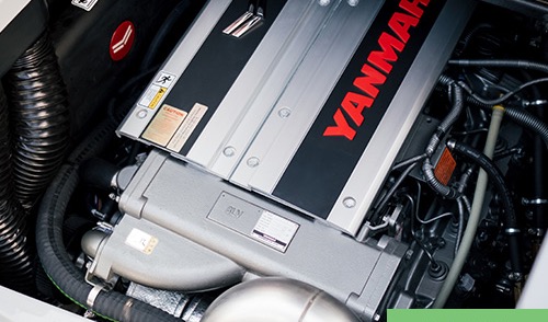 The Yanmar 8LV marine diesel engine